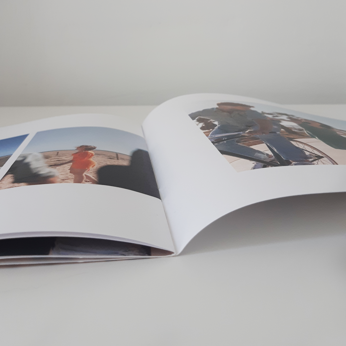 The custom photo booklets from Lettr are printed in square format  - Happiedays