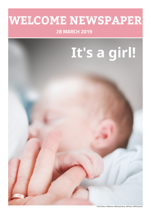 baby announcement newspaper