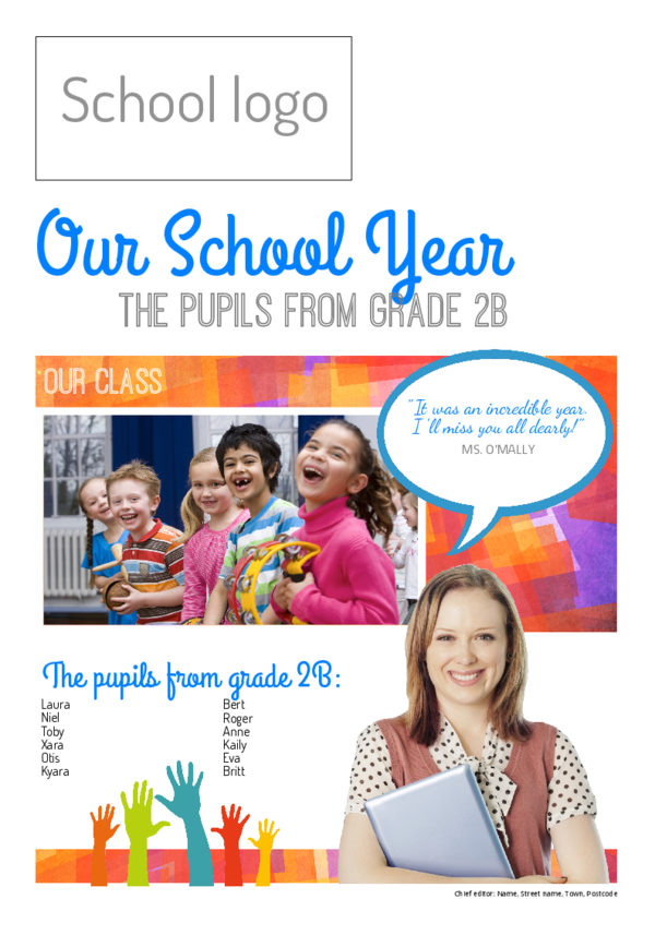 make a newspaper newspaper template end of school year - happiedays